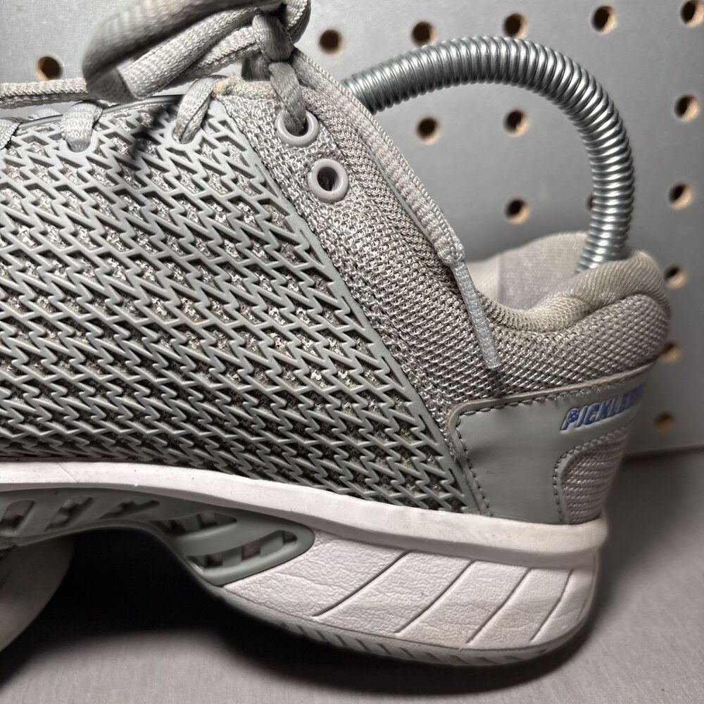 K Swiss Express Light Pickleball Shoes Womens US 7.5 Gray Grey White Tennis Low - Picture 10 of 14